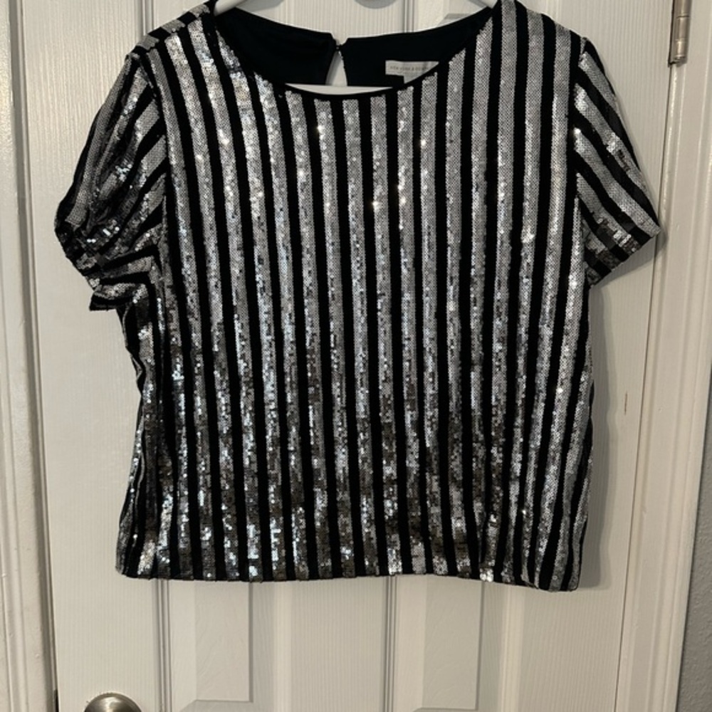 NY&Co sequin top -L